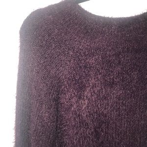 Fuzzy Purple Sweater